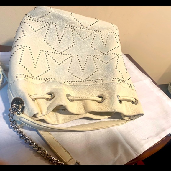 Jimmy Choo * CLOSET CLEANOUT* JC Sofia Studded Leather Tote with drawstring - Picture 5 of 8